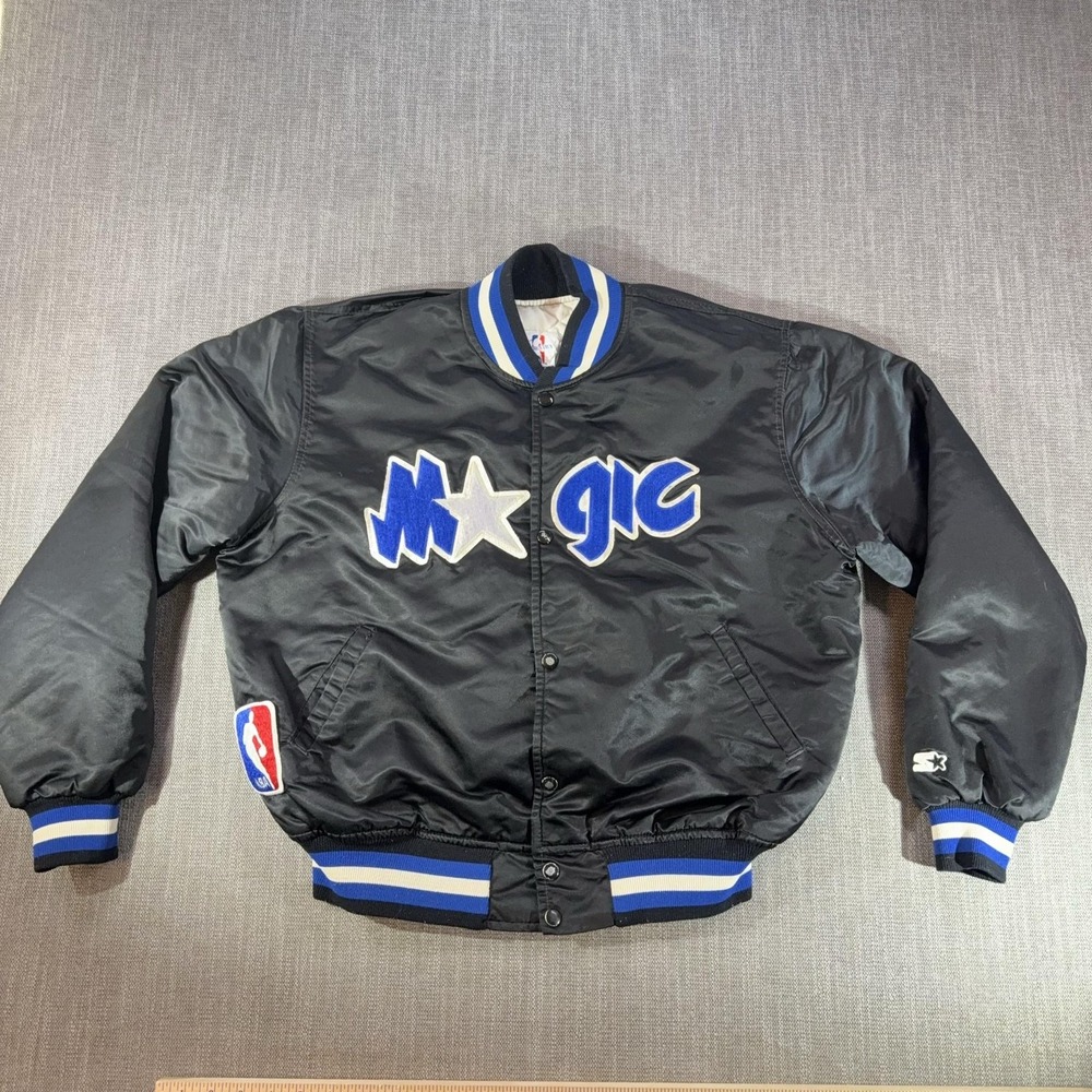 Orlando Magic Vintage 90s Starter Satin Bomber Jacket - Penny Hardaway Draft Day